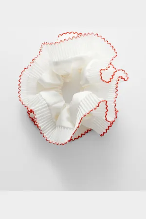 & OTHER STORIES Plissierter Scrunchie - Weiß
