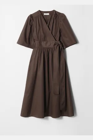 & OTHER STORIES Midi-Wickelkleid - Braun