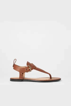 & OTHER STORIES Ledersandalen Mit Knöchelriemen