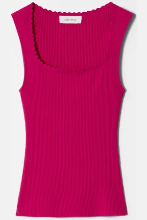 & OTHER STORIES Rippstrick-Tanktop - Rosa