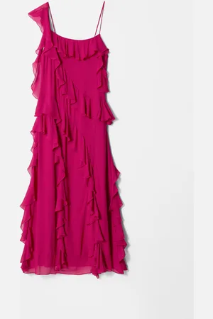 & OTHER STORIES Maxikleid Mit Volants - Rosa
