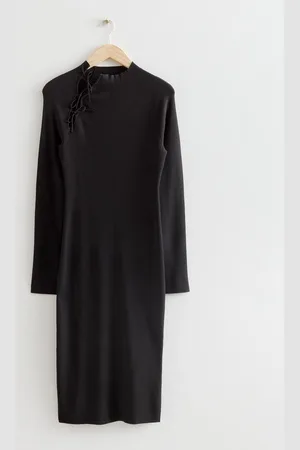 & OTHER STORIES Midi-Strickkleid Mit Cut-Out