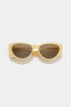 & OTHER STORIES Polarisierte Cat-Eye-Sonnenbrille - Gelb