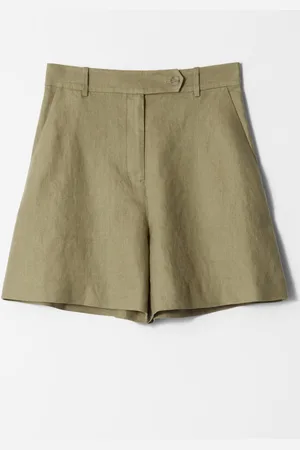 & OTHER STORIES Leinen-Shorts - Grün