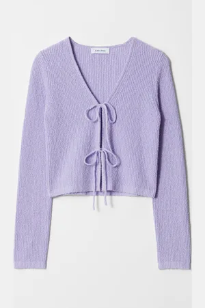 & OTHER STORIES Strickjacke Mit Bindedetail - Lila