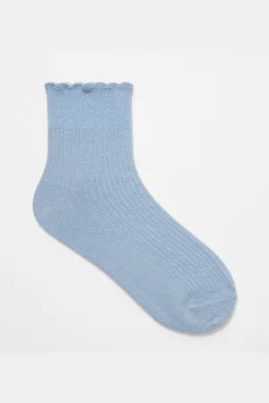& OTHER STORIES Glitzernde Sneaker-Socken - Blau