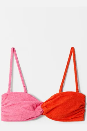 & OTHER STORIES Strukturiertes Bandeau-Bikinioberteil - Mehrfarbig