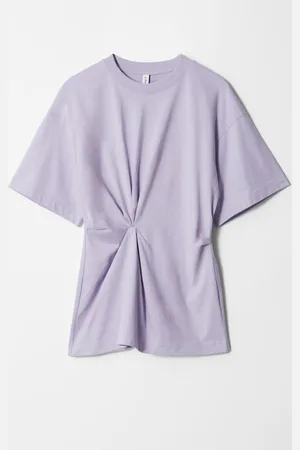 & OTHER STORIES T-Shirt Mit Knotendetail - Lila