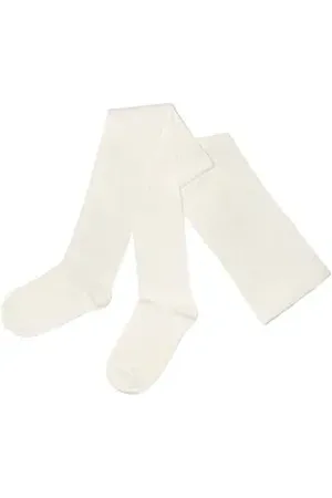 WERI SPEZIALS Strumpfhersteller GmbH Strickstrumpfhose Damenstrumpfhosen Kurz-Größen >> Einfarbig Basic<< weiche Baumwolle weiß 52-54 K