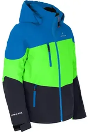 Bergson Skijacke VOLKER neo Kinder Skijacke, die perfekte Skijacke für junge Abenteurer, Normalgr grün 164