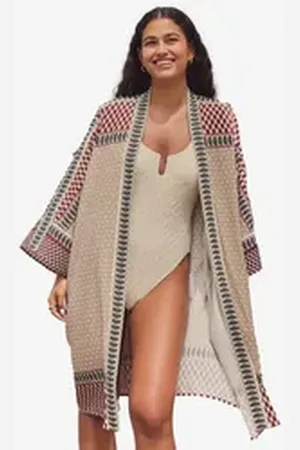 Next Strandkleid Lange Kimono-Jacke (1-tlg) rosa XL