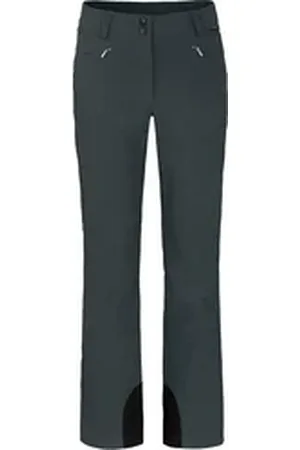 Bergson Skihose SAIMAA Damen Softshell Skihose, winddicht, elastisch, Kurzgrößen, dunkel grau grau kurz | 20