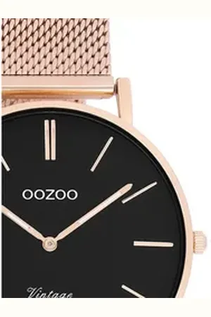 Oozoo Quarzuhr Damen Armbanduhr roségold Analog, (Analoguhr), Damenuhr rund, mittel (ca. 36mm) Edelstahlarmband, Fashion-Style rosa