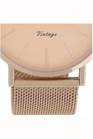 Oozoo Quarzuhr Damen Armbanduhr roségold Analog, (Analoguhr), Damenuhr rund, groß (ca. 44mm) Edelstahlarmband, Fashion-Style rosa