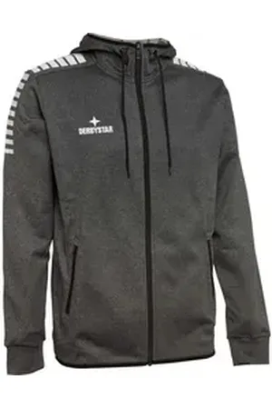 Derbystar Sweatjacke Kinder Kapuzenjacke Primo grau|schwarz 116-128