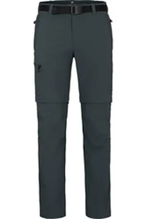 Bergson Outdoorhose BAKER ZIPP-Off Herren Wanderhose, vielseitig, pflegeleicht, Normalgrößen, dunkel grau grau normal | 50