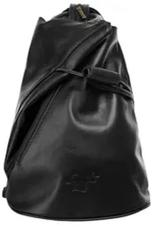 Samantha Look Cityrucksack, echt Leder, Made in Italy schwarz