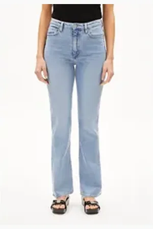 Armedangels Straight-Jeans LINNAA Damen (1-tlg., Slim Fit) easy blue blau 26/32