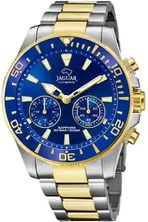 Jaguar Chronograph Connected J889/1, Armbanduhr, Quarzuhr, Herrenuhr, Saphirglas, Stoppfunktion, Swiss Made silberfarben
