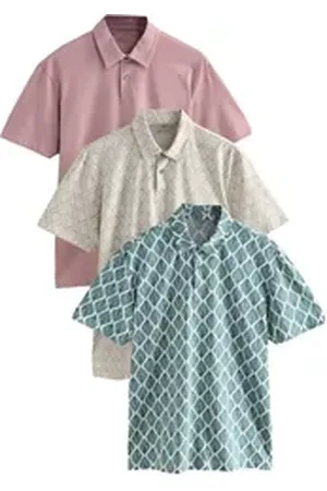 Next Poloshirt Poloshirts aus Jersey im 3er-Pack (3-tlg) blau 4XL