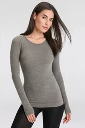 Xtreme Unterhemd LADIES THERMAL WOOL UNDERSHIRT langärmelig und kuschelig weich, perfekt für kalte Wintertage grau XL