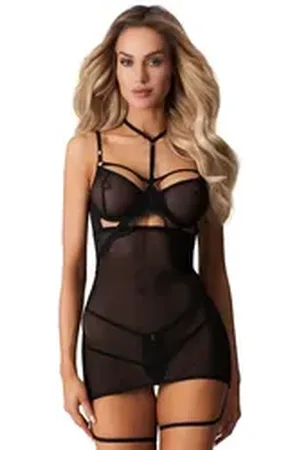 Obsessive Negligé – Arrowel Babydoll – Schwarz (1-tlg)