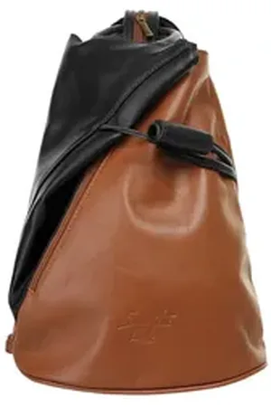 Samantha Look Cityrucksack, echt Leder, Made in Italy braun