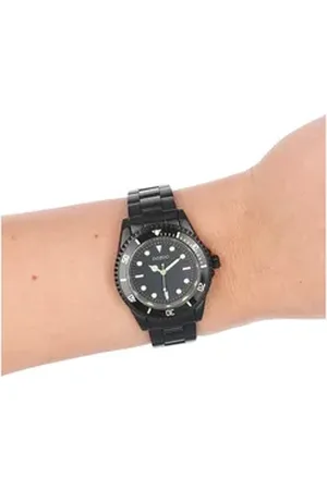 Oozoo Quarzuhr Damen Armbanduhr Timepieces Analog, (Analoguhr), Damenuhr rund, mittel (ca. 36mm) Edelstahlarmband, Elegant-Style schwarz