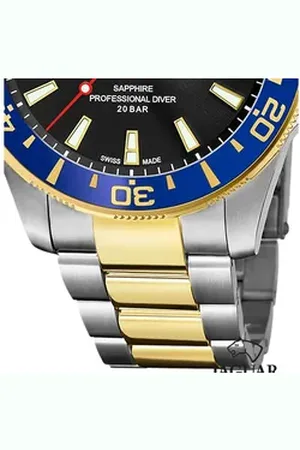 Jaguar Quarzuhr Herrenuhr Edelstahl silber gold, (Analoguhr), Herren Armbanduhr rund, Edelstahlarmband silber, gold silberfarben
