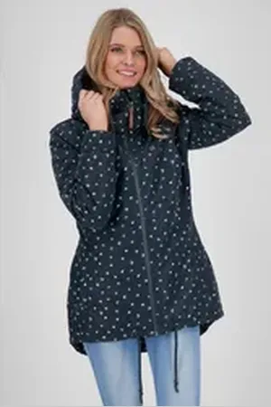 alife kickin Funktionsjacke LilouAK CS Jacket WOMEN mit modischem Alloverprint blau 36