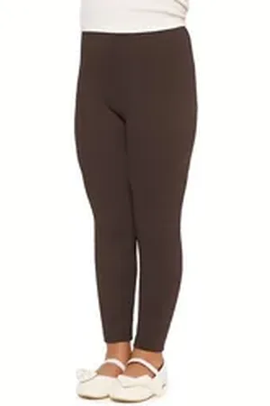 Merry Style Leggings Mädchen Lange Hose MS10-225 (1-tlg) aus Baumwolle braun 134