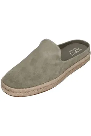 TOMS SANTIAGO MULE Espadrille Vetiver Grey Suede grau 47,5 EU