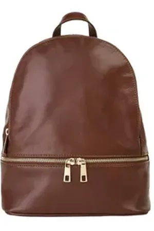 Piké Cityrucksack, echt Leder, Made in Italy braun