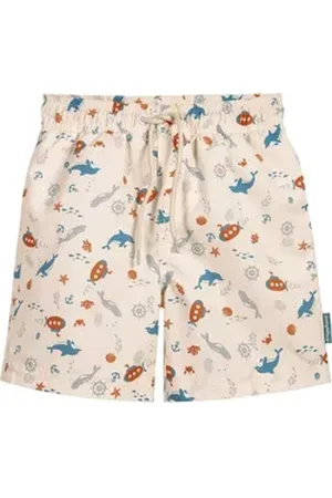 Playshoes Badeshorts Beach-Short Meeresfreunde weiß 122/128 - ca. 7-8 Jahre