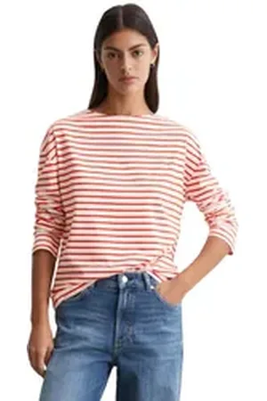 Marc O’ Polo Langarmshirt aus Organic Cotton rot S
