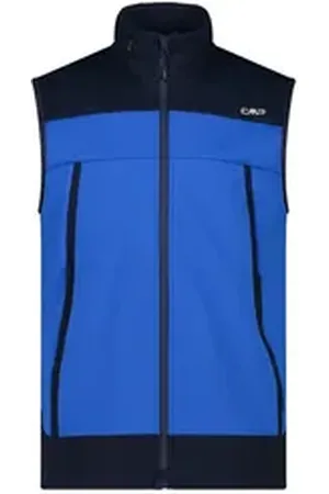 CMP Funktionsweste Herren Softshellweste MAN VEST FIX HOOD 34A1847 blau 56