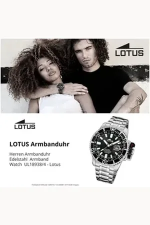 Lotus Chronograph Herrenuhr Edelstahl Silikon, (Chronograph), Herren Armbanduhr rund, extra groß (ca. 46,3mm), Edelstahl