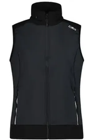 CMP Funktionsweste Damen Softshellweste WOMAN VEST FIX HOOD 34A2426 grau 48