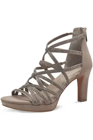 Marco Tozzi Damen Sandalette 2-28373-42-344 TAUPE COMB Sandale beige 41 EU