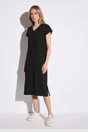 Street one Midikleid soft und trageangenehm schwarz 36