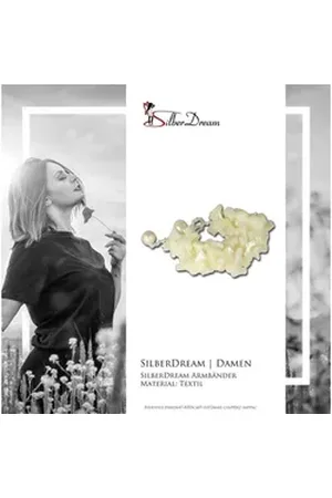 SilberDream Armband Armband weiß braun Schmuck für (Armband), Damen Armband (Geflecht) ca. 17cm, Farbe: weiß, braun braun|weiß