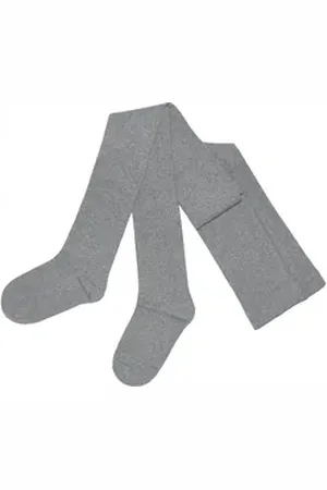 WERI SPEZIALS Strumpfhersteller GmbH Strickstrumpfhose Damenstrumpfhosen Kurz-Größen >> Einfarbig Basic<< weiche Baumwolle grau 50-52 K