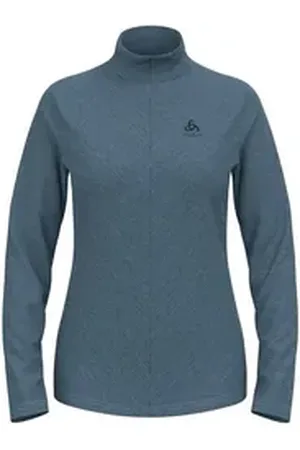 Odlo Langarmshirt Damen Langarmshirt 1/2 Zip Roy Midlayer 542331 blau XS