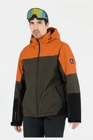 Whistler Skijacke Monteca mit schützenden Eigenschaften und smarten Taschen grau|orange XL