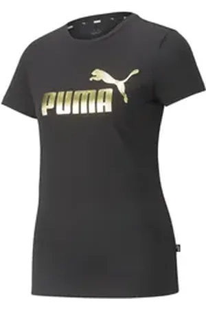PUMA T-Shirt Damen T-Shirt ESS+ Metallic Logo Tee 848303 schwarz XS