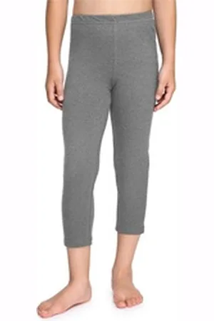 Merry Style Leggings Mädchen Caprihose 3/4 Hosen aus Baumwolle MS10-226 (1-tlg) bequem, elastischer Bund grau 128