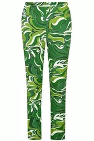 Bicalla Culotte Pants BengaLeinenne - 12/green-white (1-tlg) M