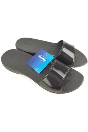 Fashy Damen Pantolette, schwarz Badepantolette 39 EU