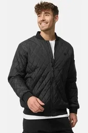 INDICODE Winterjacke Novak Bomberjacke mit Kontrastfutter rot 3XL