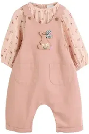 Next Body & Hose Langarm-Babybody und Latzhose, Set (2-tlg) braun 50 (bis 50 cm.)
